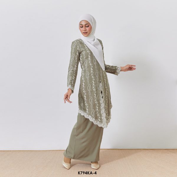 Kebaya Anggun 2.0 in Moss Green (K794KA-4) - Image 2