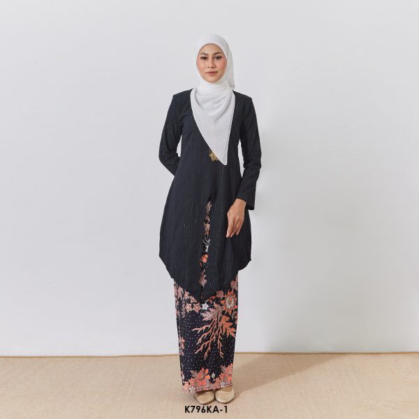 Kebaya Anggun 2.0 in Black (K796KA-1)