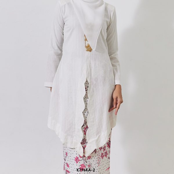 Kebaya Anggun 2.0 in White (K796KA-2) - Image 4