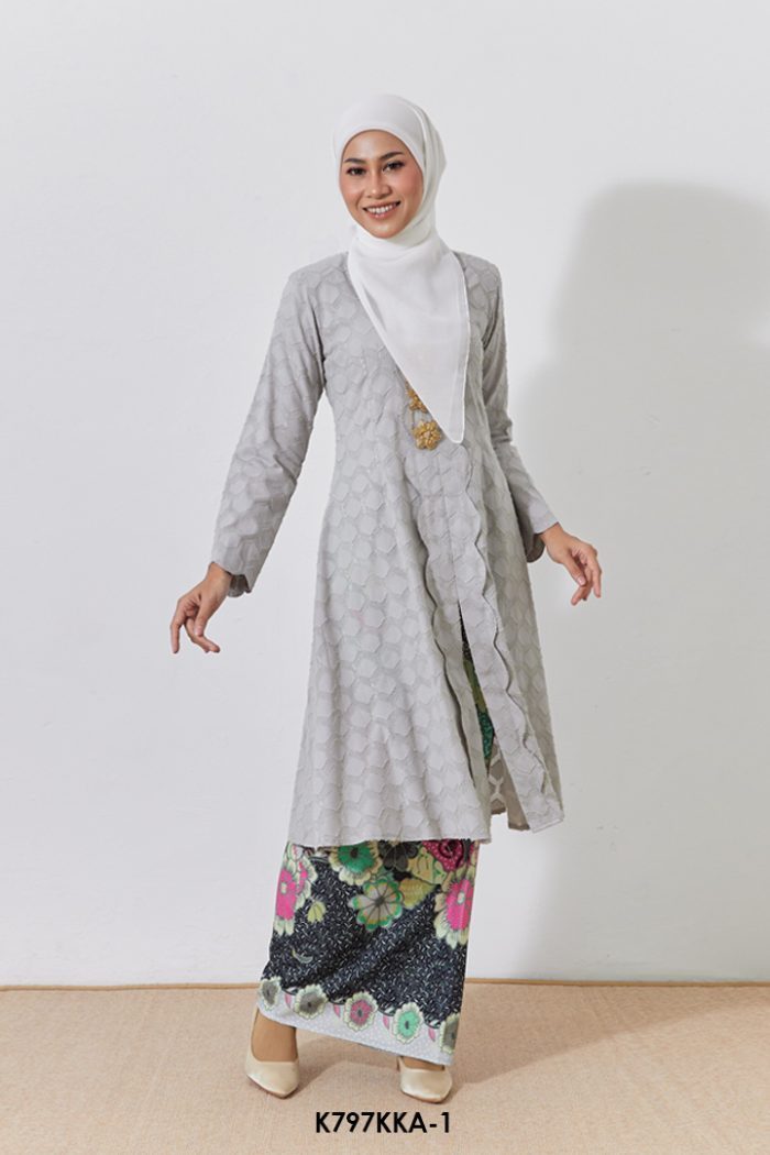 Kebarung Anggerik in Grey (K797KKA-1)