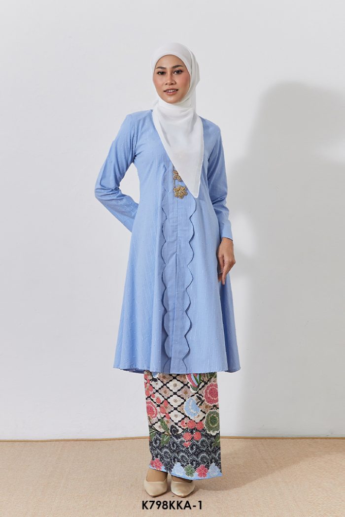 Kebarung Anggerik in Dark Periwinkle (K798KKA-1)