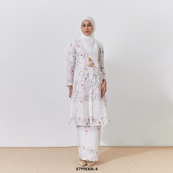 Kebarung Kalthom Sulam in White (K799KKM-4)
