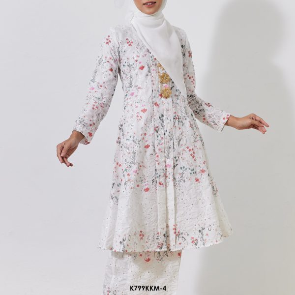 Kebarung Kalthom Sulam in White (K799KKM-4) - Image 3