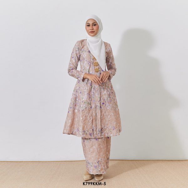 Kebarung Kalthom Sulam in Light Brown (K799KKM-5)