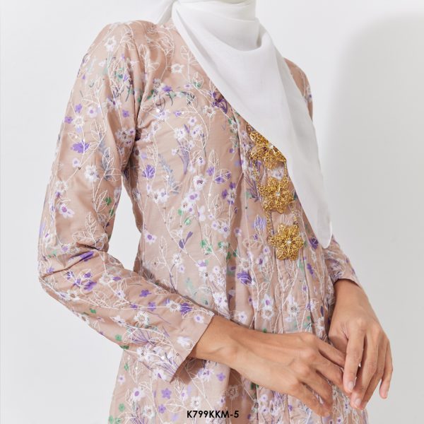 Kebarung Kalthom Sulam in Light Brown (K799KKM-5) - Image 3