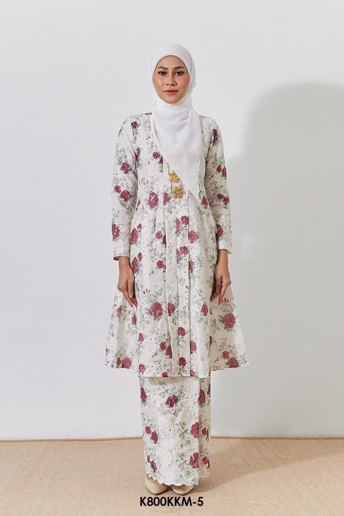 Kebarung Kalthom Sulam in Shell White (K800KKM-5)