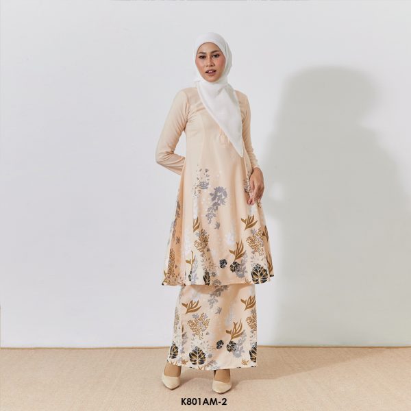 Ameera Kurung in Cream (K801AM-2)