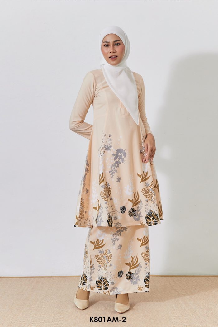 Ameera Kurung in Cream (K801AM-2)