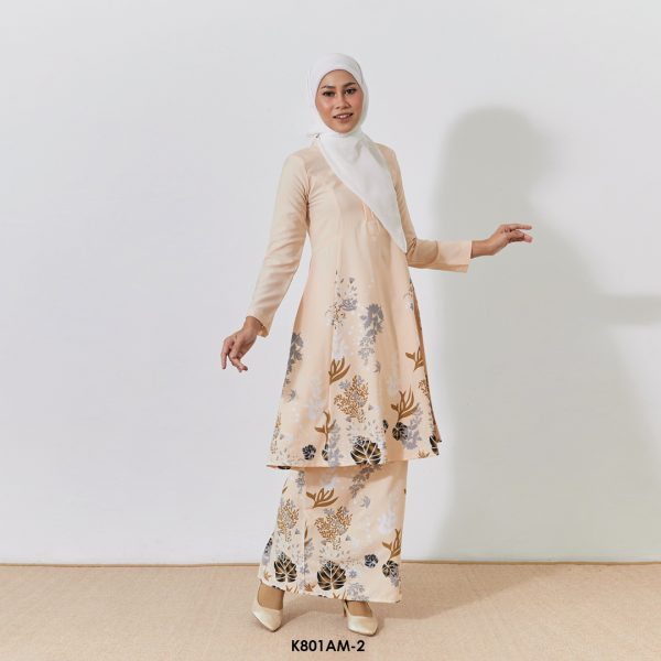 Ameera Kurung in Cream (K801AM-2) - Image 2