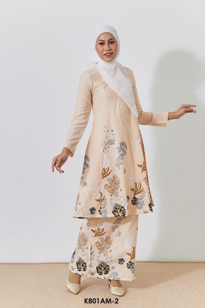 Ameera Kurung in Cream (K801AM-2)