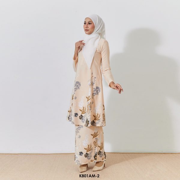 Ameera Kurung in Cream (K801AM-2) - Image 4