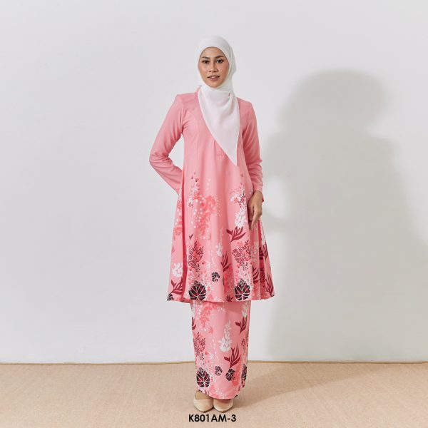 Ameera Kurung in Flamingo (K801AM-3)