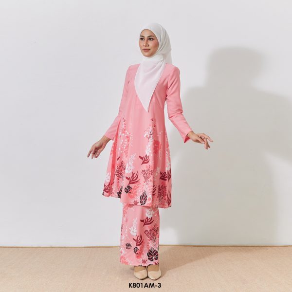 Ameera Kurung in Flamingo (K801AM-3) - Image 2
