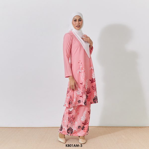 Ameera Kurung in Flamingo (K801AM-3) - Image 4
