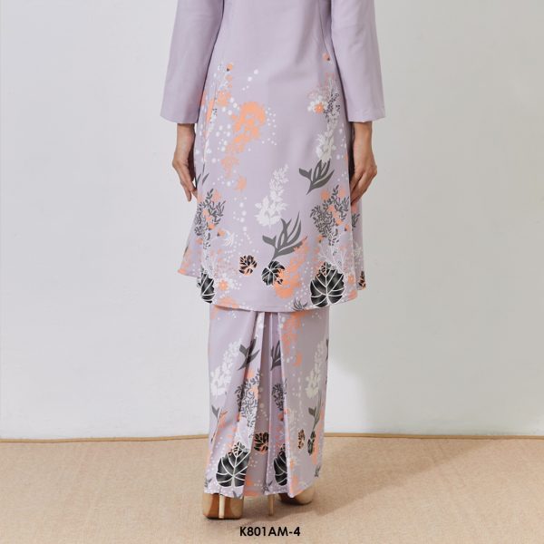 Ameera Kurung in Grey (K801AM-4) - Image 3
