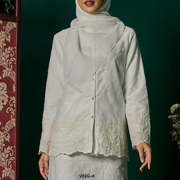 Nuha Set Eksklusif in White (V52G-4) - Image 3