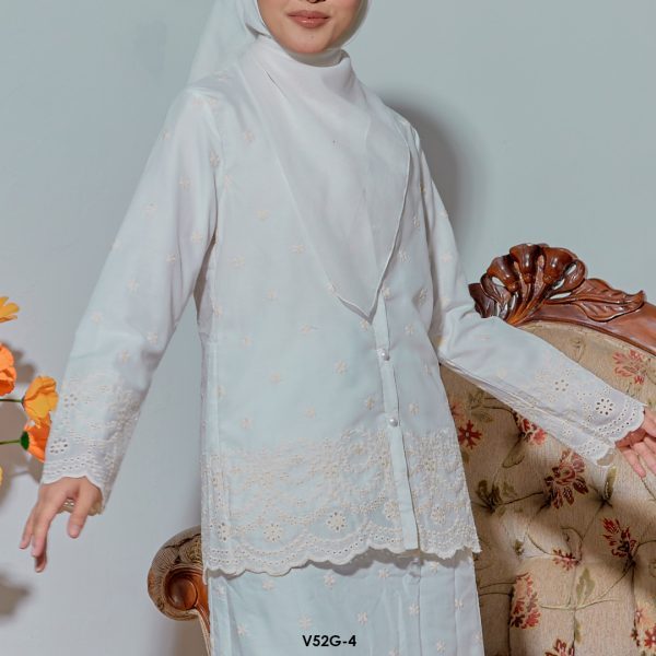 Nuha Set Eksklusif in White (V52G-4) - Image 3