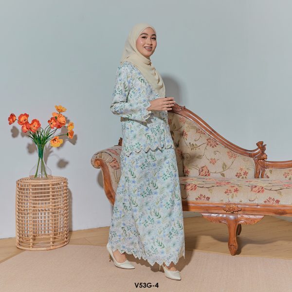 Rayka Set Eksklusif in Soft Blue (V53G-4) - Image 2