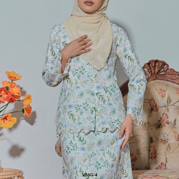 Rayka Set Eksklusif in Soft Blue (V53G-4) - Image 3