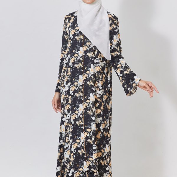 Meilin Kaftan in Black Orange (3823MK-2) - Image 3