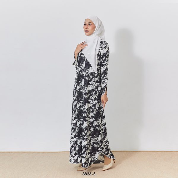 Meilin Kaftan in Black White (3823MK-5) - Image 2