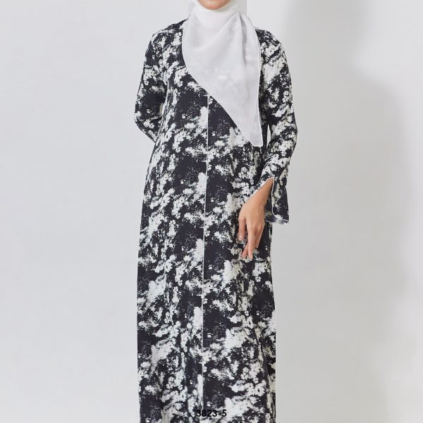 Meilin Kaftan in Black White (3823MK-5) - Image 3