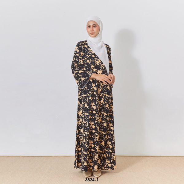 Eryna Kaftan in Black Orange (3824EK-1)