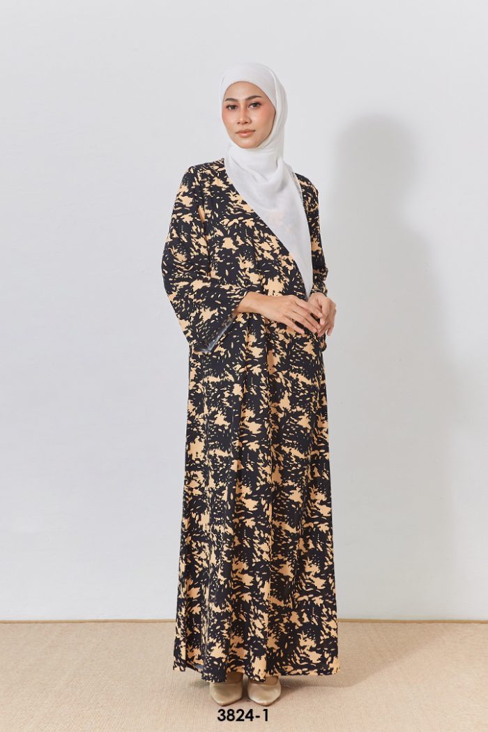 Eryna Kaftan in Black Orange (3824EK-1)