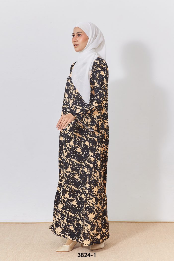 Eryna Kaftan in Black Orange (3824EK-1)