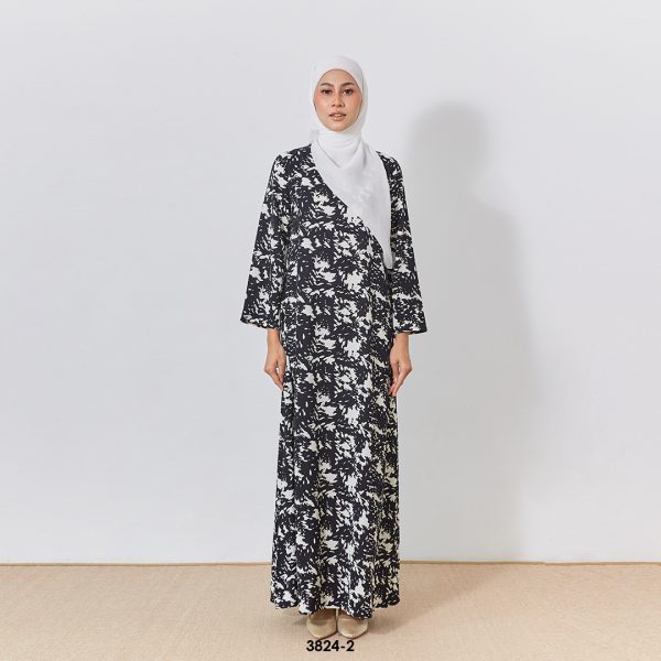 Eryna Kaftan in Black White (3824EK-2)
