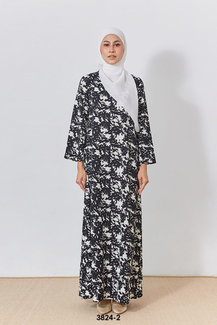 Eryna Kaftan in Black White (3824EK-2)