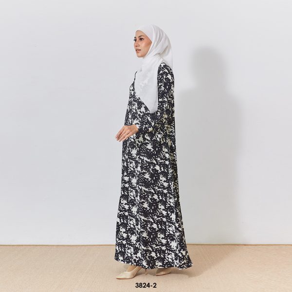 Eryna Kaftan in Black White (3824EK-2) - Image 2
