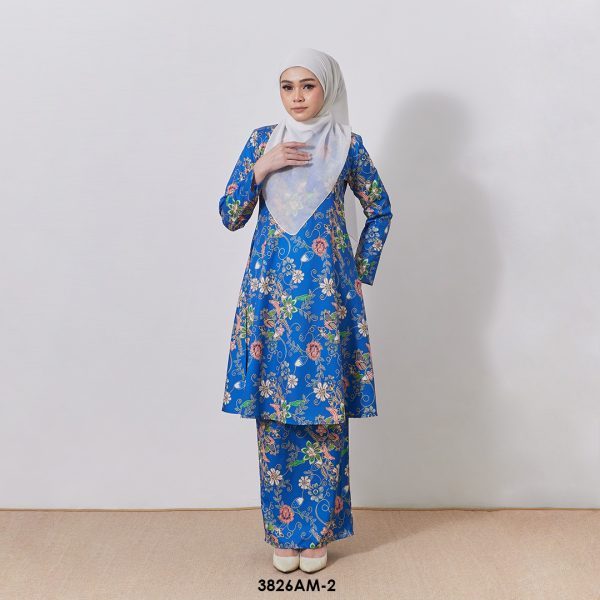 Ameera Kurung in Blue (3826AM-2)