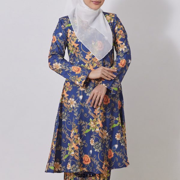 Ameera Kurung in Night Blue (3826AM-3) - Image 4