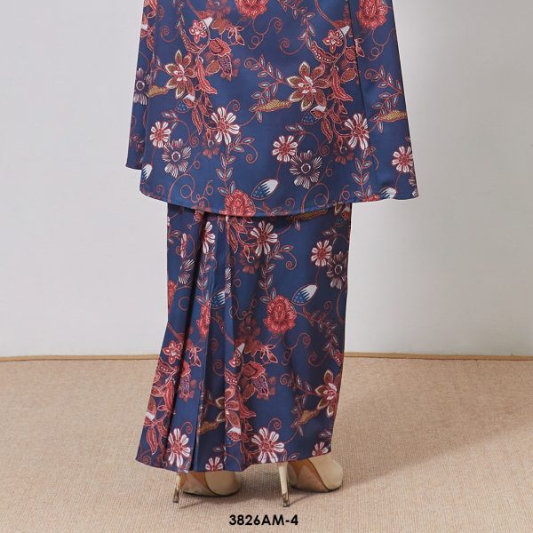Ameera Kurung in Dark Dusty Blue (3826AM-4) - Image 3
