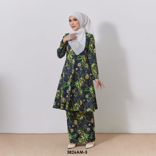 Ameera Kurung in Black (3826AM-5) - Image 2