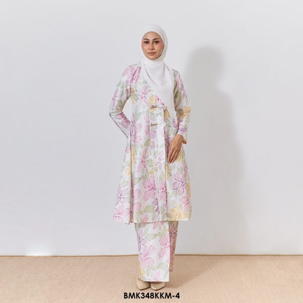 Kebarung Batiq Mia 3.0 Ribbon in White (BMK348KKM-4)