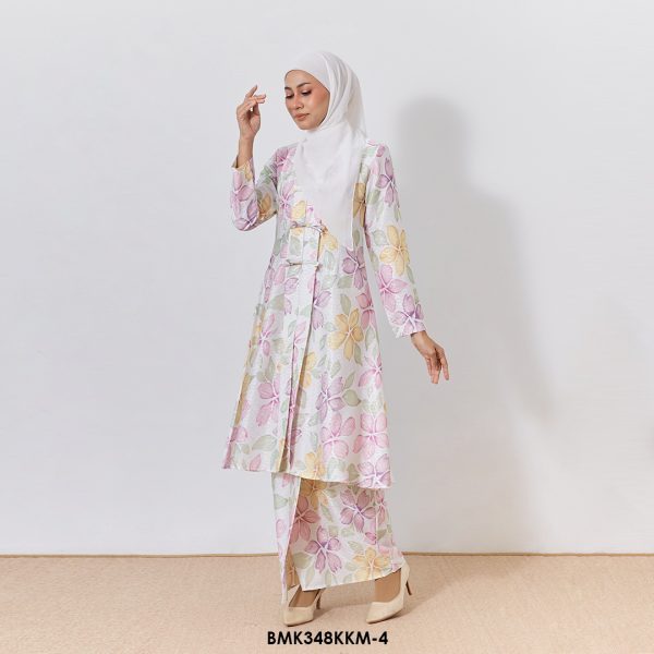 Kebarung Batiq Mia 3.0 Ribbon in White (BMK348KKM-4) - Image 2