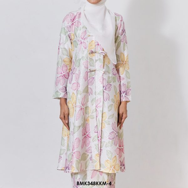 Kebarung Batiq Mia 3.0 Ribbon in White (BMK348KKM-4) - Image 3