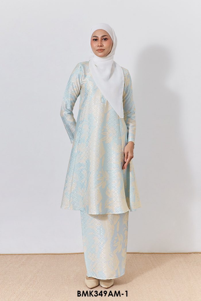Ameera Kurung Batik Mia in Light Blue (BMK349AM-1)