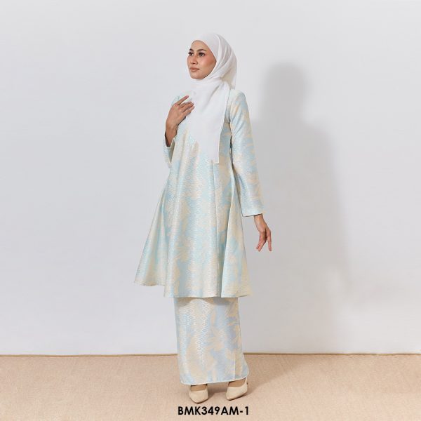 Ameera Kurung Batik Mia in Light Blue (BMK349AM-1) - Image 2
