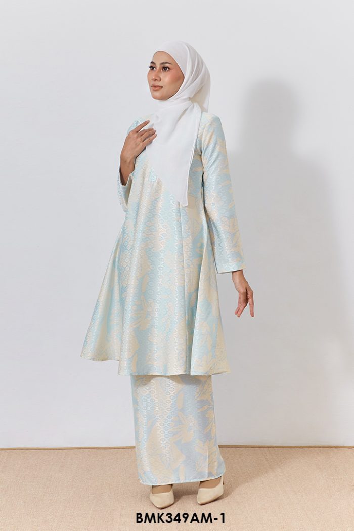 Ameera Kurung Batik Mia in Light Blue (BMK349AM-1)