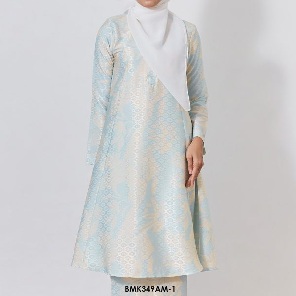 Ameera Kurung Batik Mia in Light Blue (BMK349AM-1) - Image 4