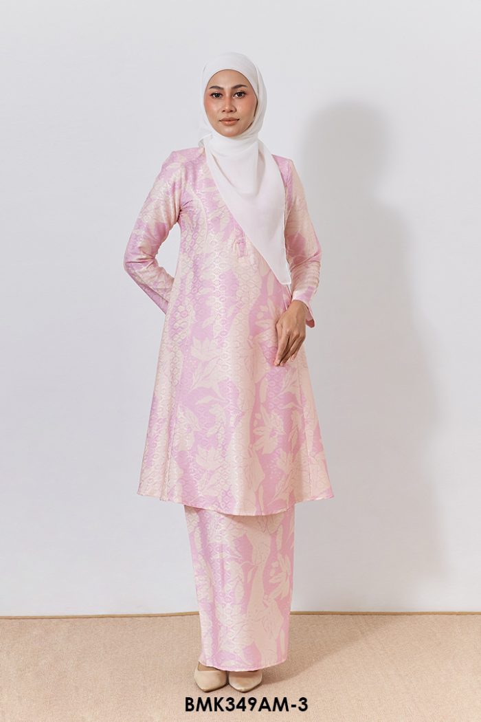 Ameera Kurung Batik Mia in Bubblegum (BMK349AM-3)