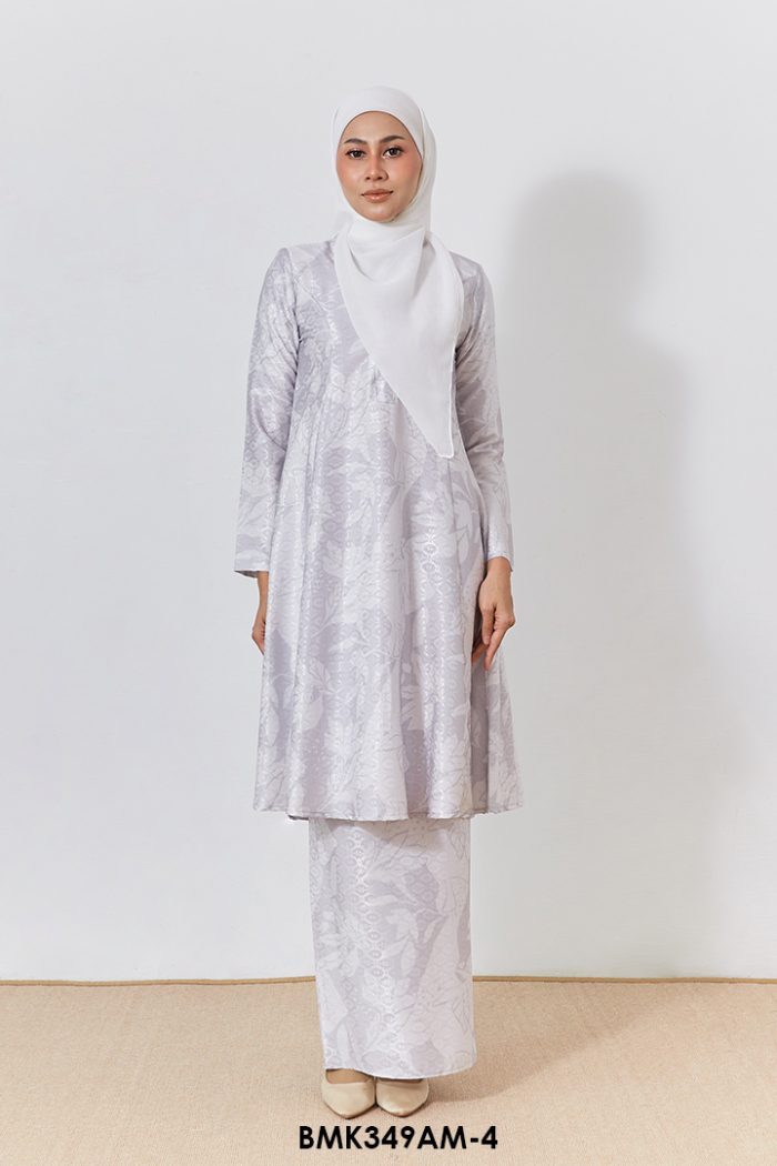 Ameera Kurung Batik Mia in Grey (BMK349AM-4)