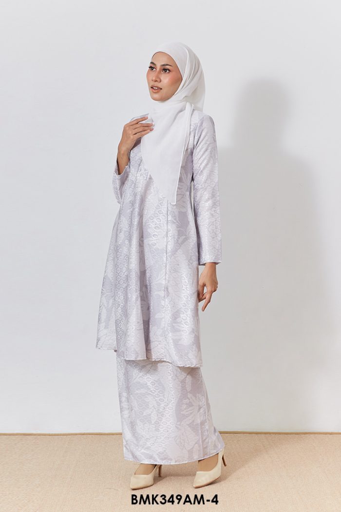 Ameera Kurung Batik Mia in Grey (BMK349AM-4)
