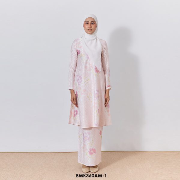 Ameera Kurung Batik Mia in Peach (BMK360AM-1)