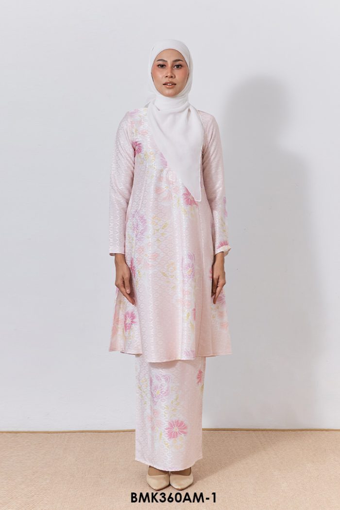 Ameera Kurung Batik Mia in Peach (BMK360AM-1)