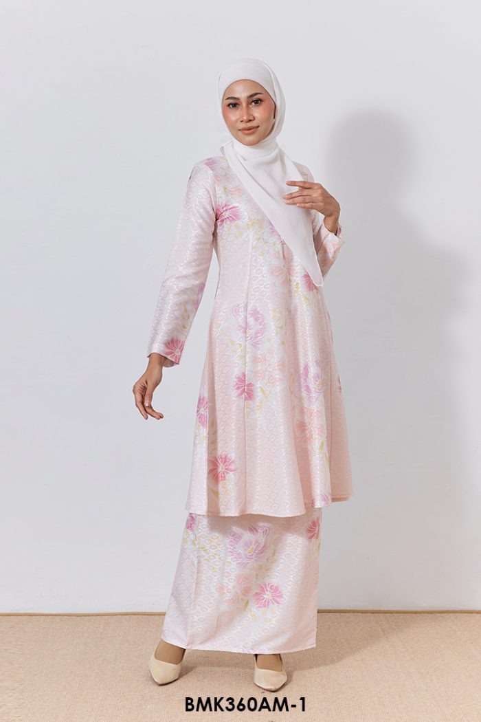 Ameera Kurung Batik Mia in Peach (BMK360AM-1)