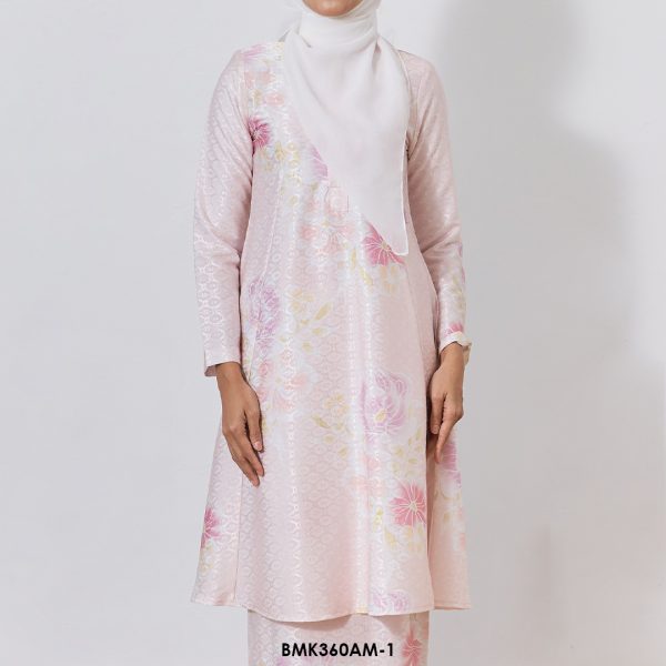Ameera Kurung Batik Mia in Peach (BMK360AM-1) - Image 4